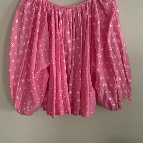 ANTHROPOLOGIE KOPAL Luma Peasant Blouse Pink - Picture 4 of 6